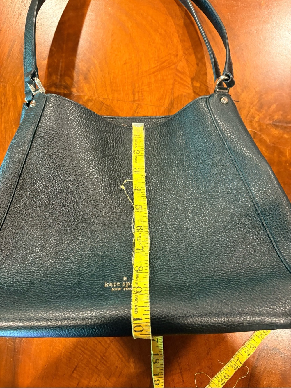 kate spade Black Pebbled Leather Shoulder Bag with Gold Hardware - Picture 12 of 12